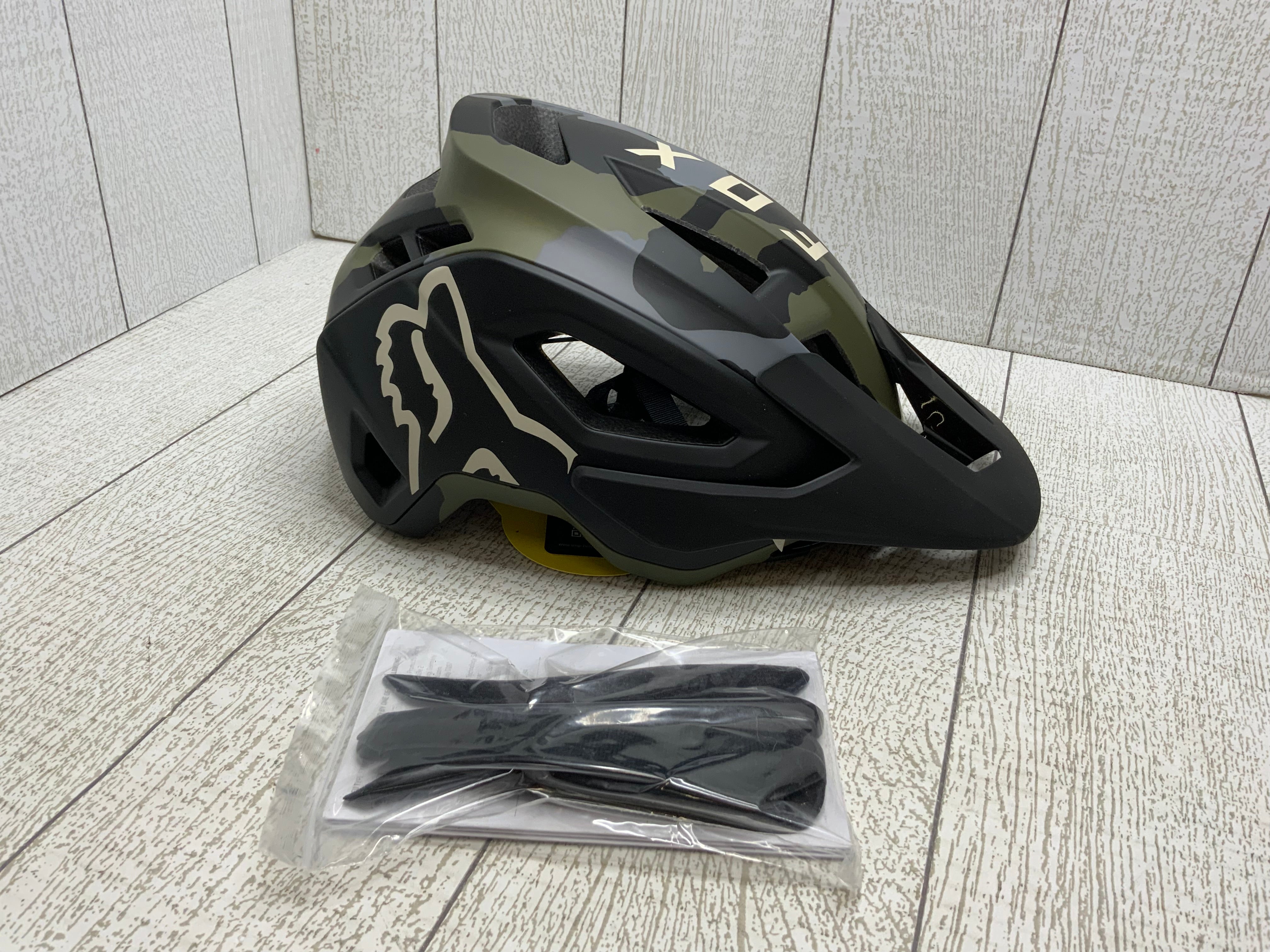 Fox Racing Speed Frame Mountain Bike Helmet (Green Camo, Size Large) (8056384553198)
